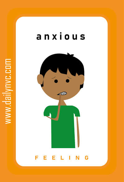 Anxious - Feelings Cards - Daily NVC - www.dailynvc.com