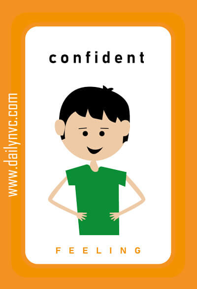Confident - Feelings Cards - Daily NVC - www.dailynvc.com