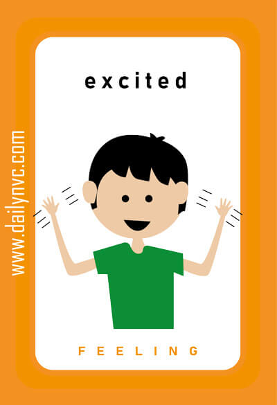 Excited - Feelings Cards - Daily NVC - www.dailynvc.com