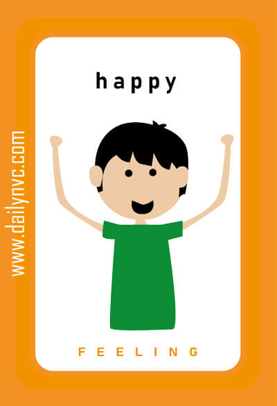 Happy - Feelings Cards - Daily NVC - www.dailynvc.com