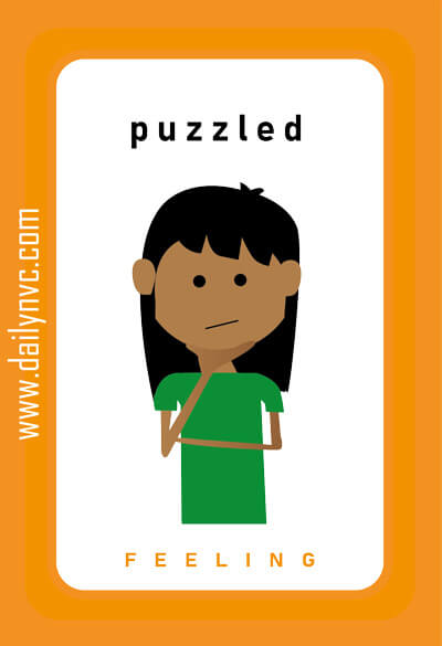 Puzzled - Feelings Cards - Daily NVC - www.dailynvc.com