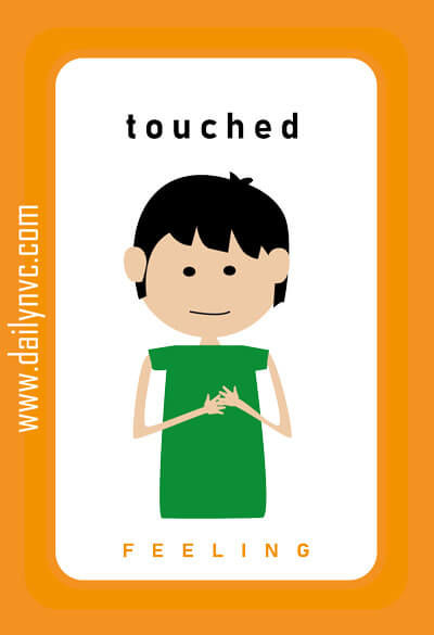 Touched - Feelings Cards - Daily NVC - www.dailynvc.com
