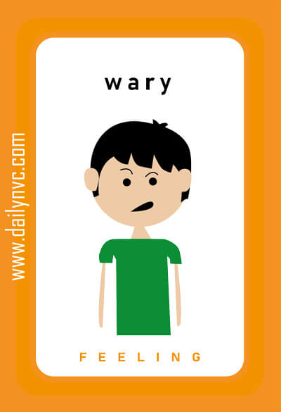 Wary - Feelings Cards - Daily NVC - www.dailynvc.com